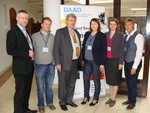 Члены Российского союза молодых учёных с организаторами и коллегами из Германии