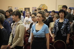 Гимн Российской Федерации на открытии Дней молодых учёных